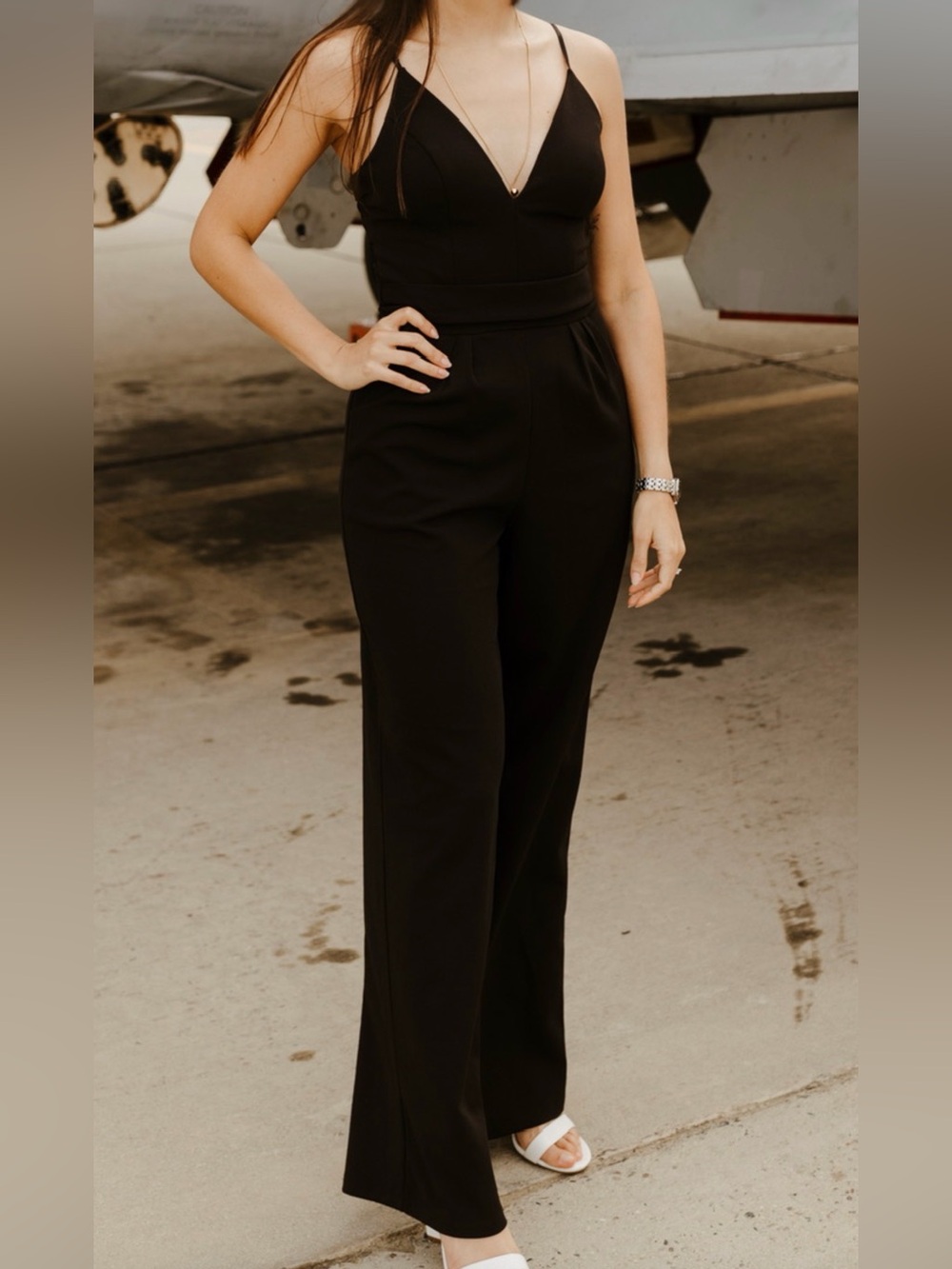 Honey and Rosie Black Wide-Leg Jumpsuit